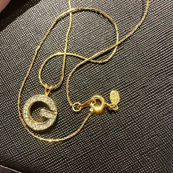 GIVENCHY: Gold, Metal "G" Logo Initial Necklace - Picture 2 of 5